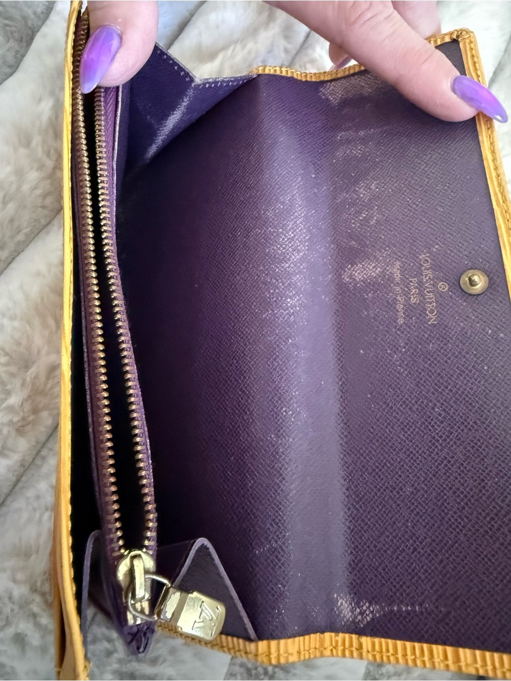 Louis Vuitton Epi Leather Wallet in Yellow - Picture 9 of 13